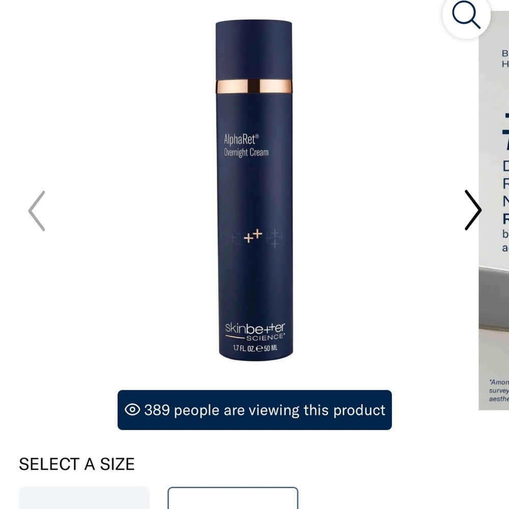 New in plastic- Skinbetter Science AlphaRet Overnight Cream 1.7 ml size